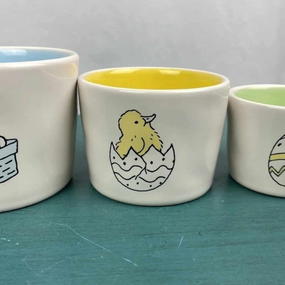 NWT‎ Rae dunn easter bunny measuring cups
